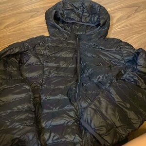 Black puffer jacket